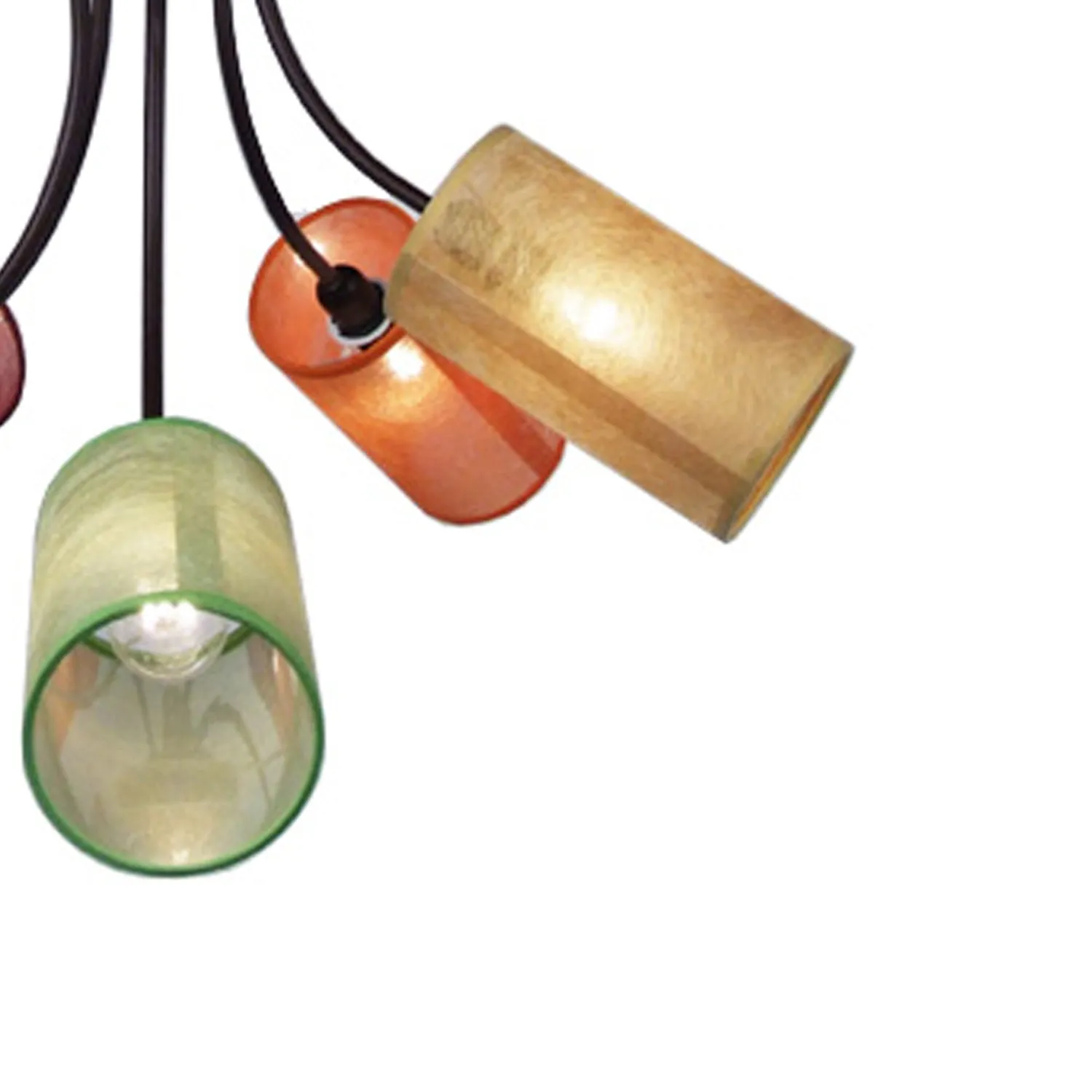 Tosel Avignon lampadario bracci marrone multicolore 60 cm