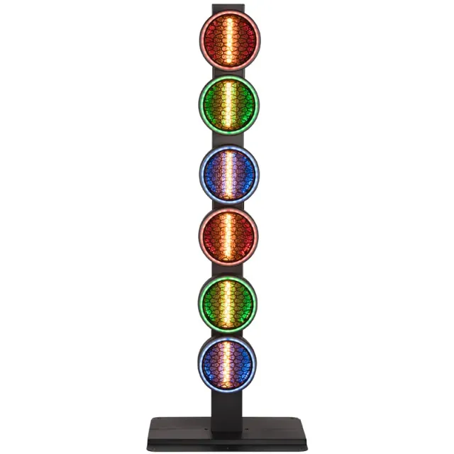 American DJ Flux FX effetto luce LED 3 teste RGB ambra