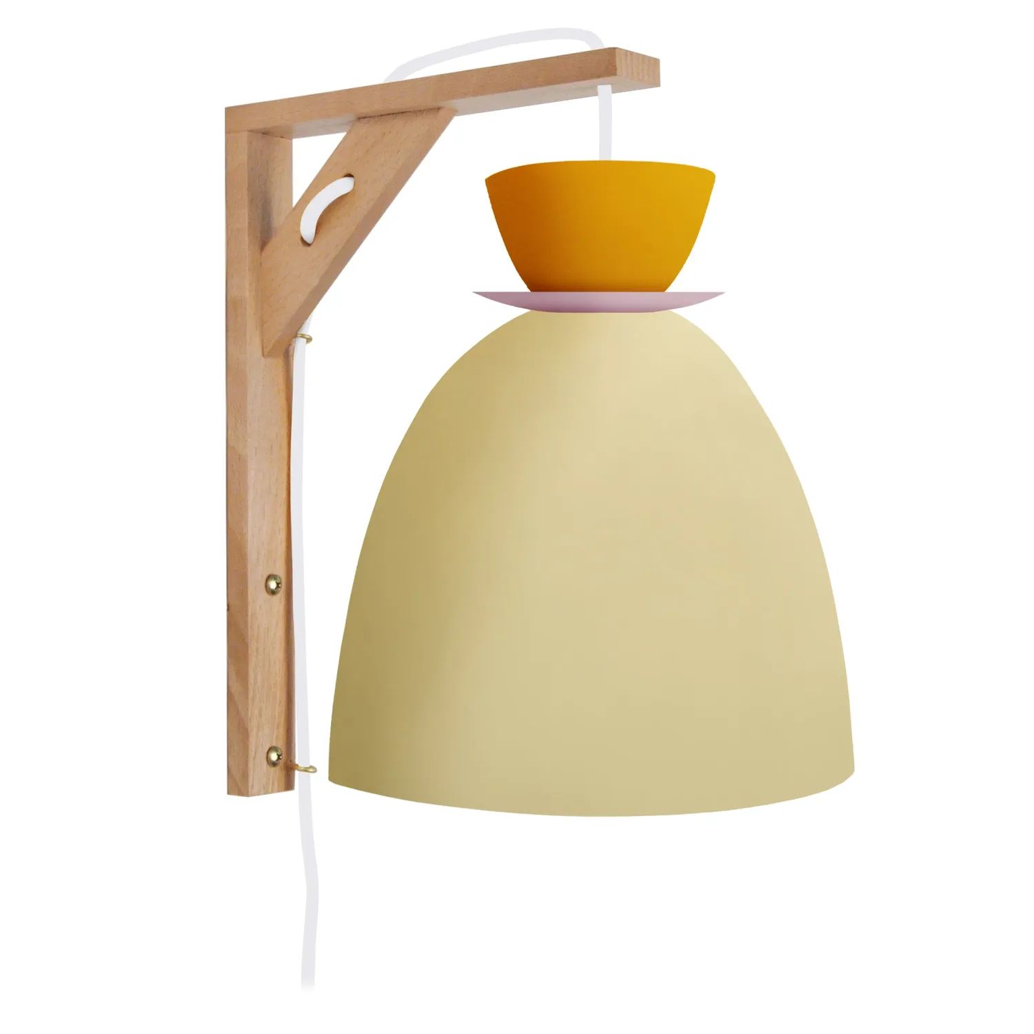 Tosel Juvel Janina applique legno beige 28x30 cm