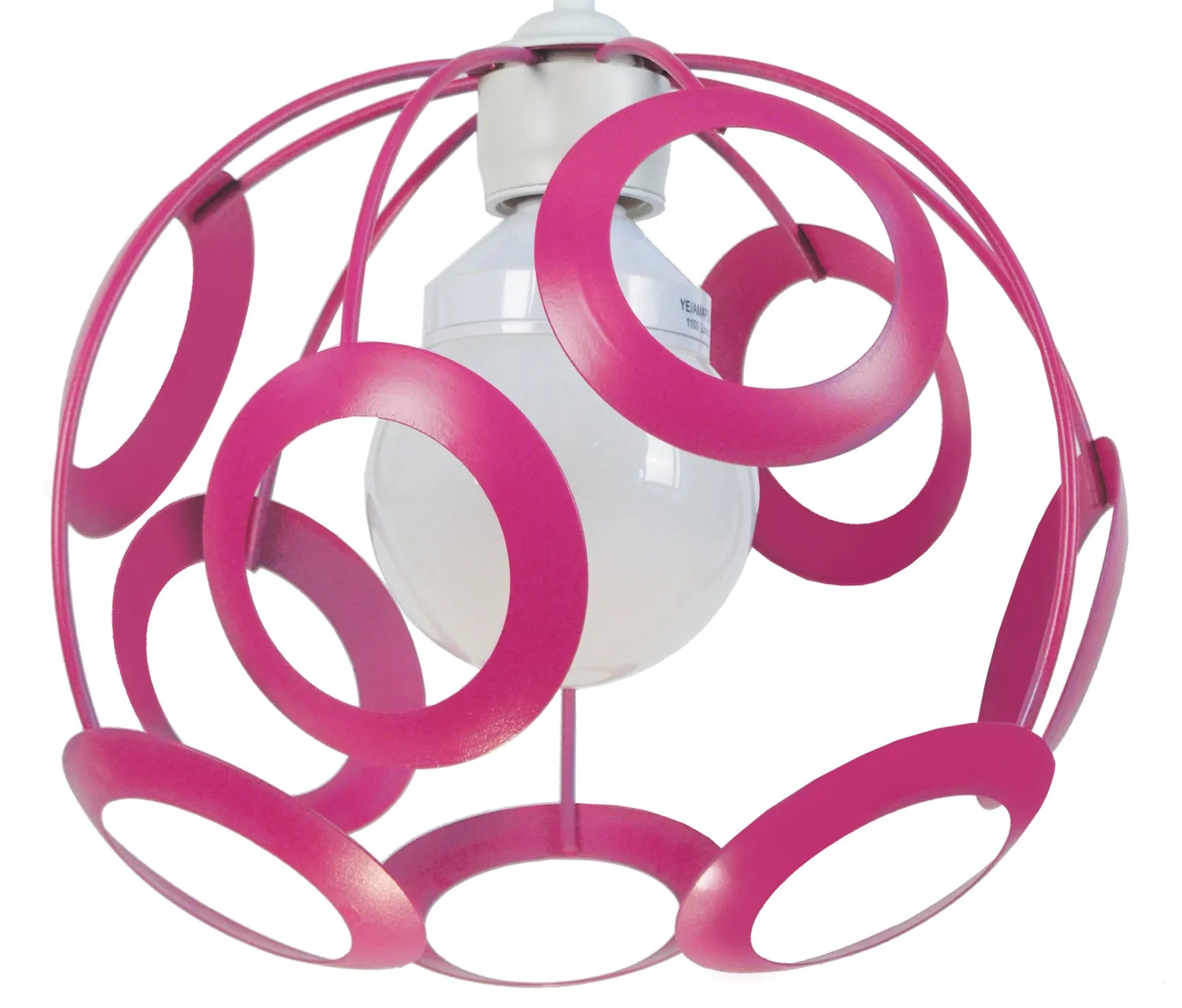 Tosel Jupiter sospensione metallo bianco D30cm E27