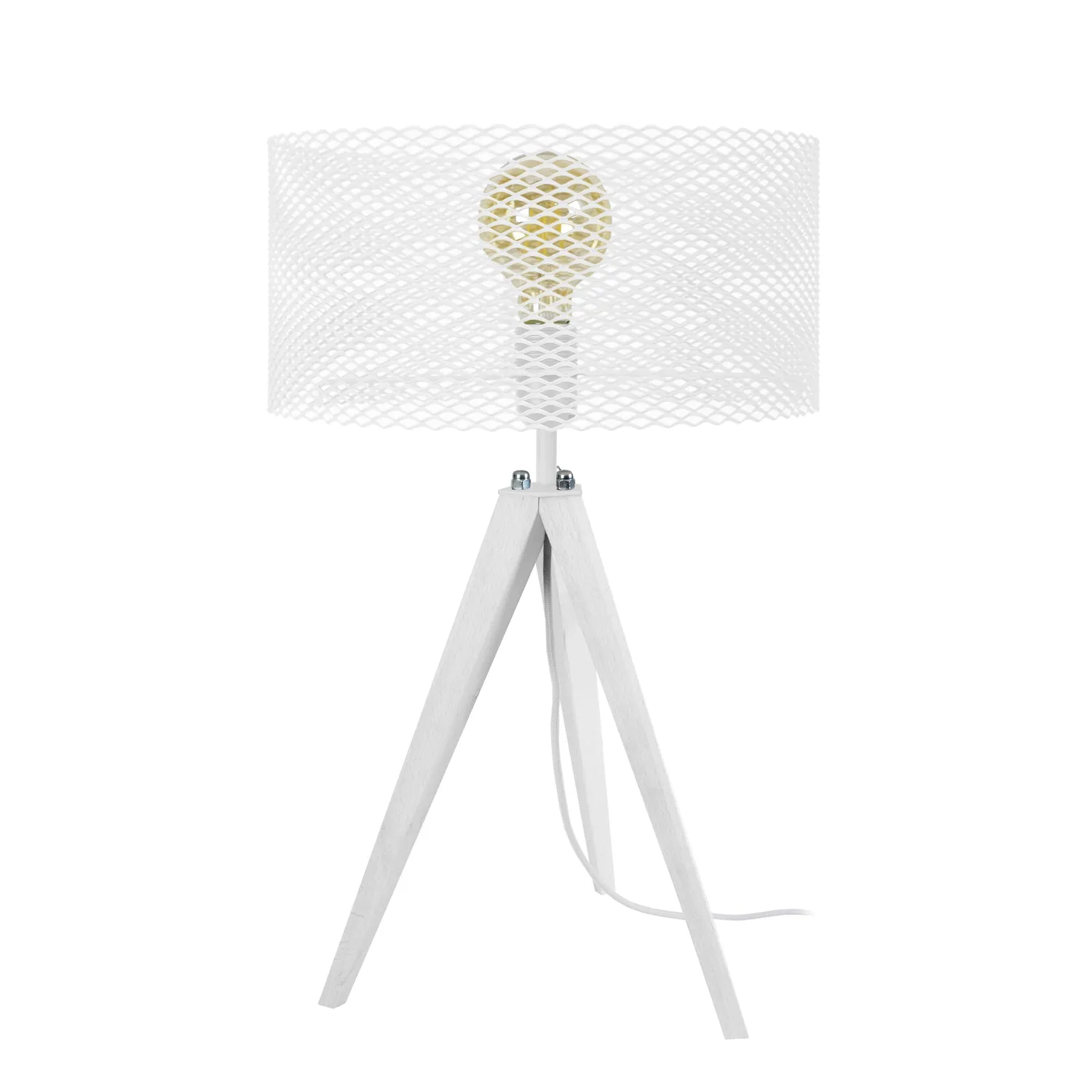 Tosel Adonis lampada tavolo 54 cm nera
