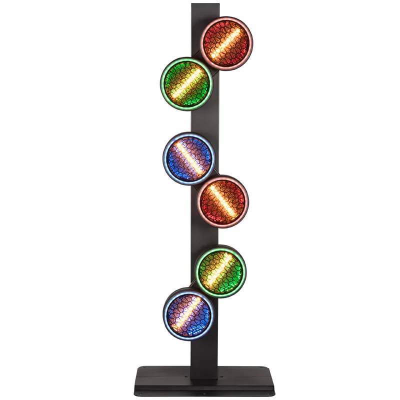 American DJ Flux FX effetto luce LED 3 teste RGB ambra