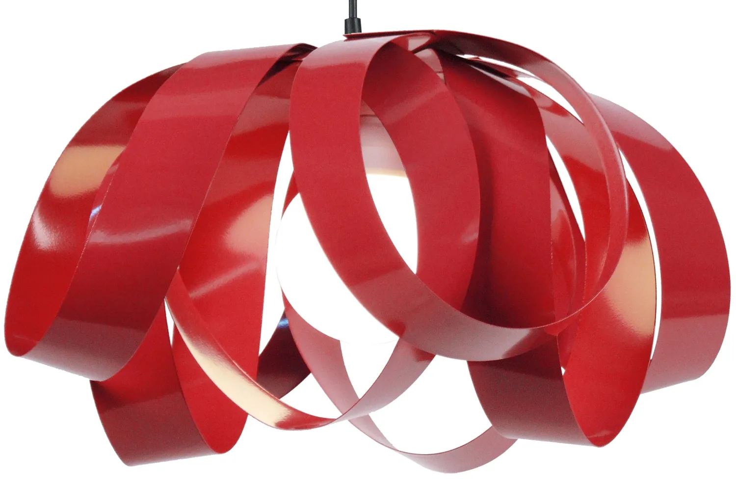 Tosel Evora lampada a sospensione metallo 40 cm nera