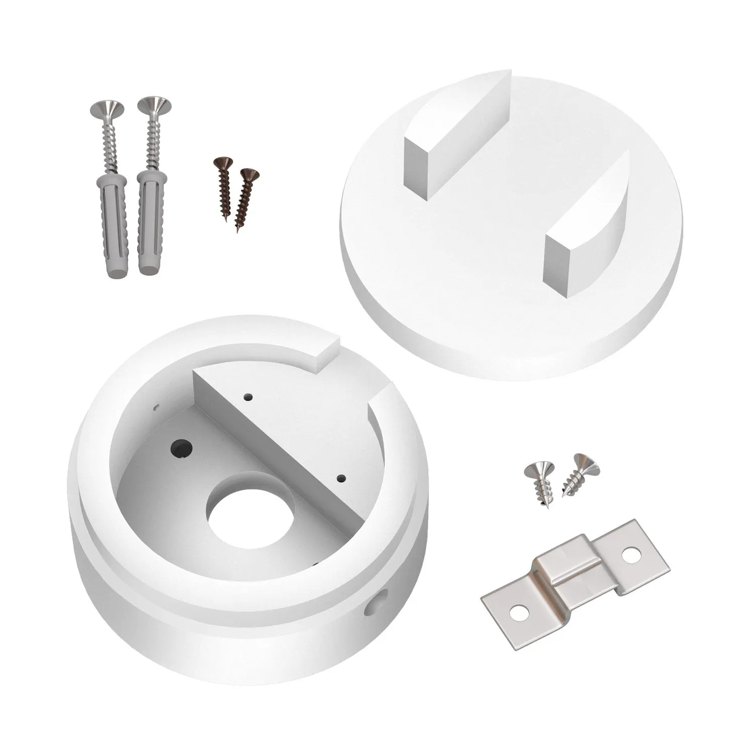 Creative Cables Filé Rosone Soffitto Legno Bianco 80 mm