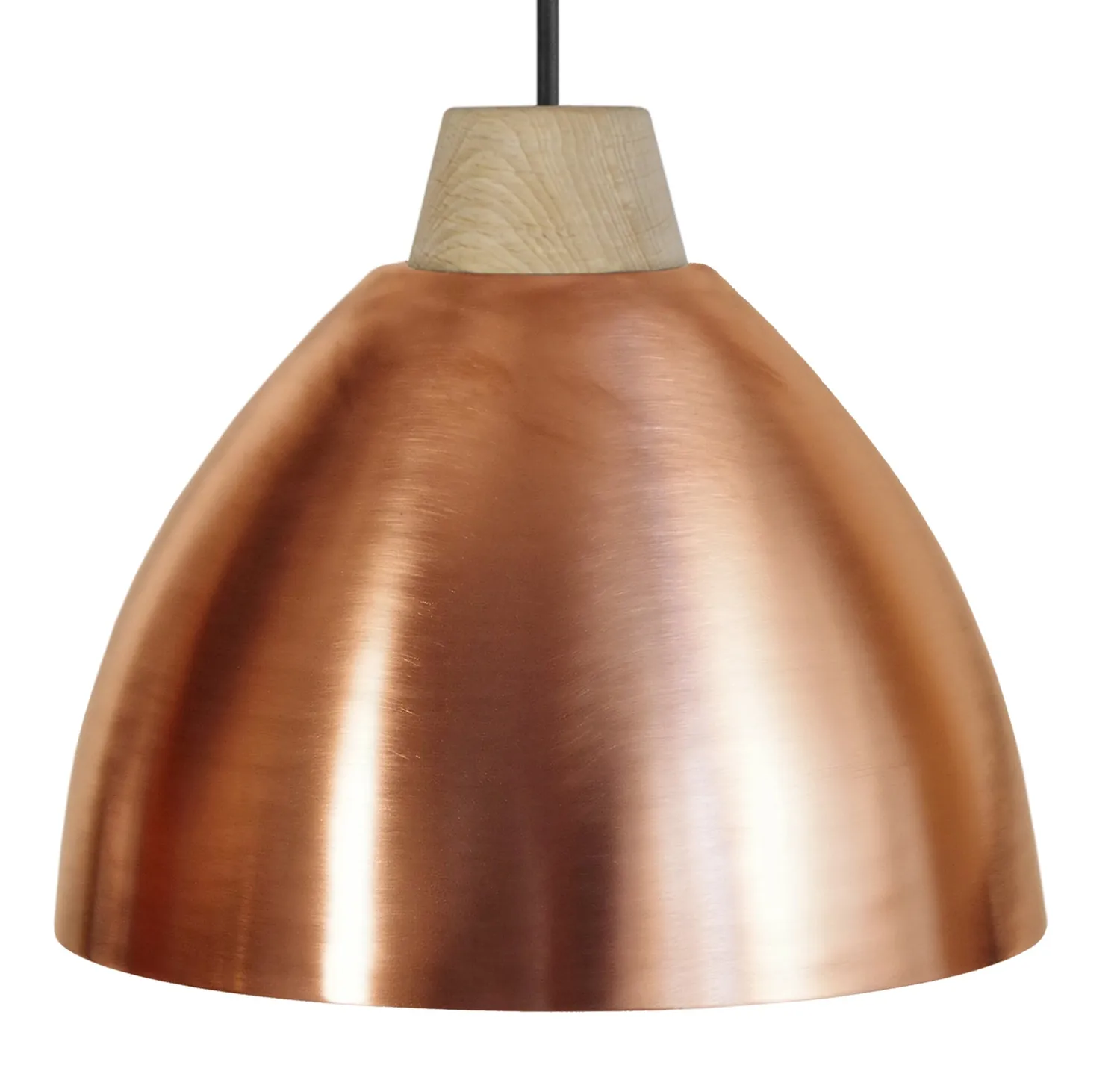Tosel Celica A sospensione metallo rame legno 21x74 cm