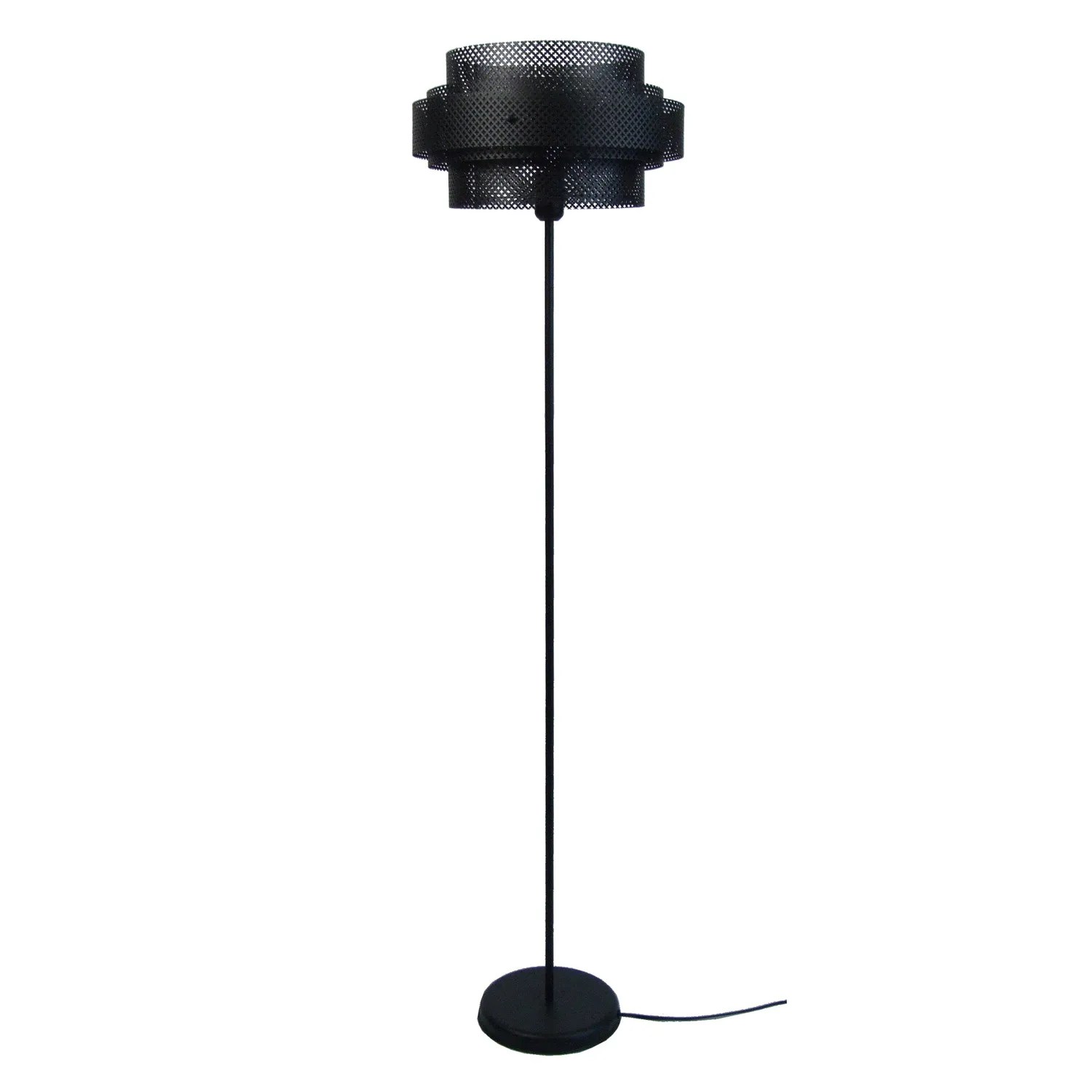 Tosel Stockholm piantana colonna nero E27