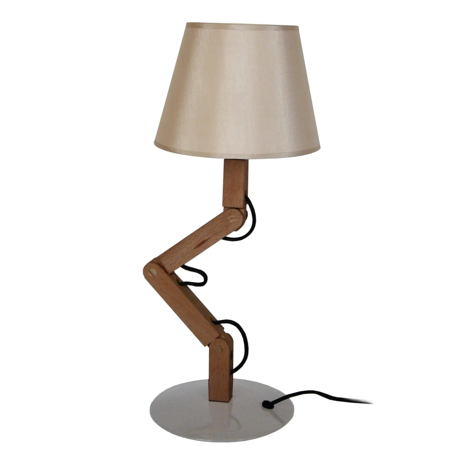 Tosel Geri Lampada da Tavolo 16x44 cm Naturale E14