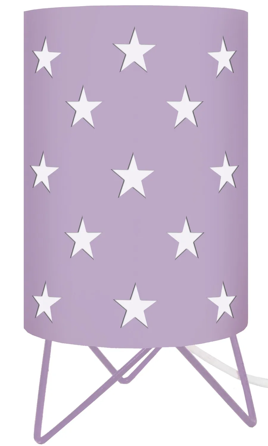 Tosel Etoiles lampada da tavolo treppiede rossa 16x27cm E27