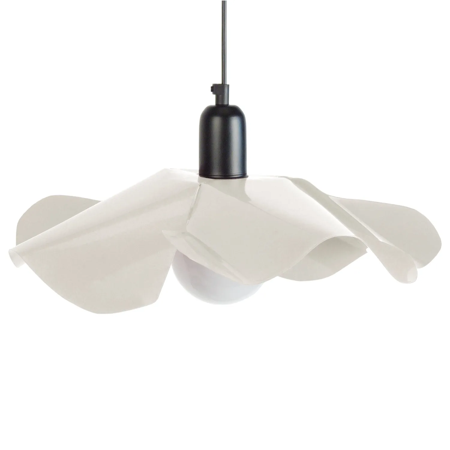 Tosel Blume sospensione metallo nero 40x100cm