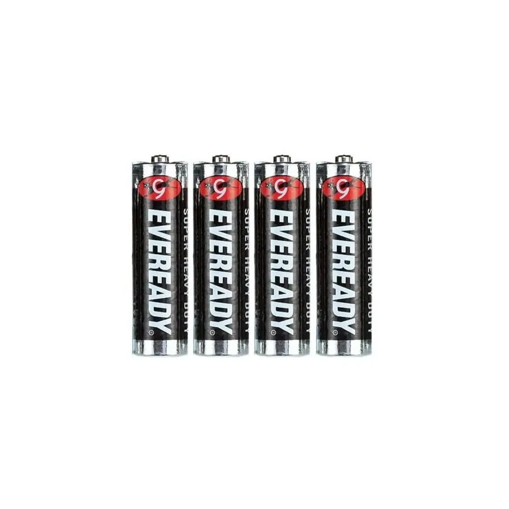 Eveready Super Heavy Duty batterie AAA 4 pezzi zinco