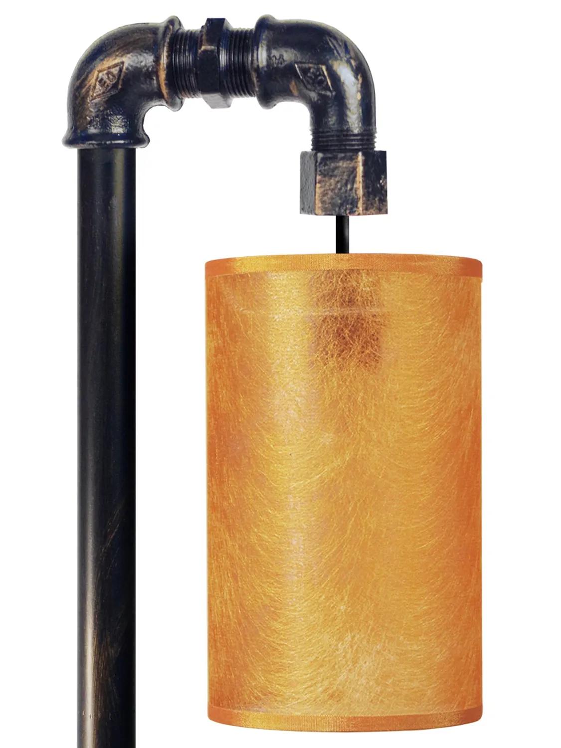 Tosel Hydraulik lampada tavolo nero-bianco 18x45 cm metallo