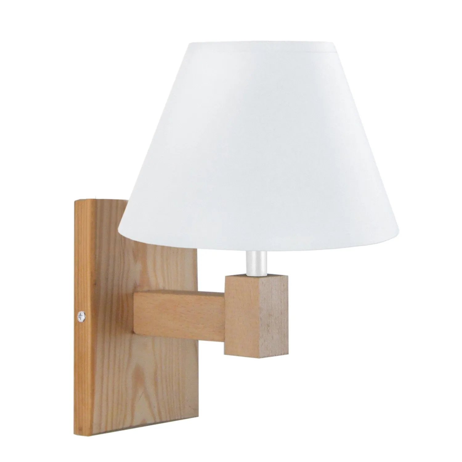 Tosel Hod applique da parete naturale-bianco E14 legno