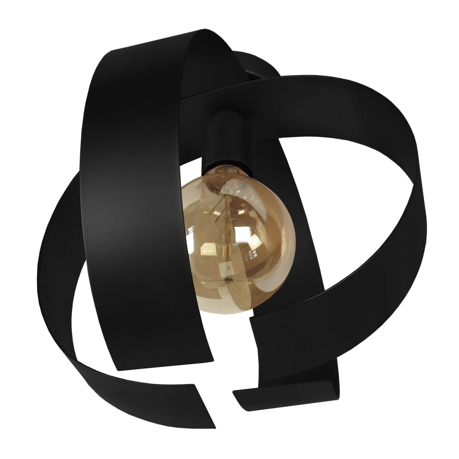 Tosel Touvois plafoniera nera metallo E27