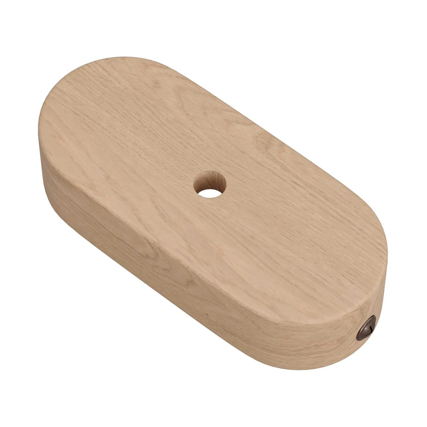 Creative Cables Rosone Ovale Legno Neutro singolo naturale