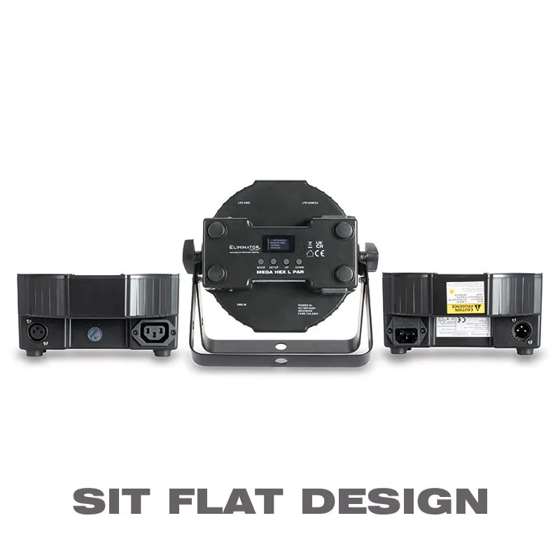 American DJ Mega Flat Hex L Pak4 kit 4 par LED RGBAW+UV