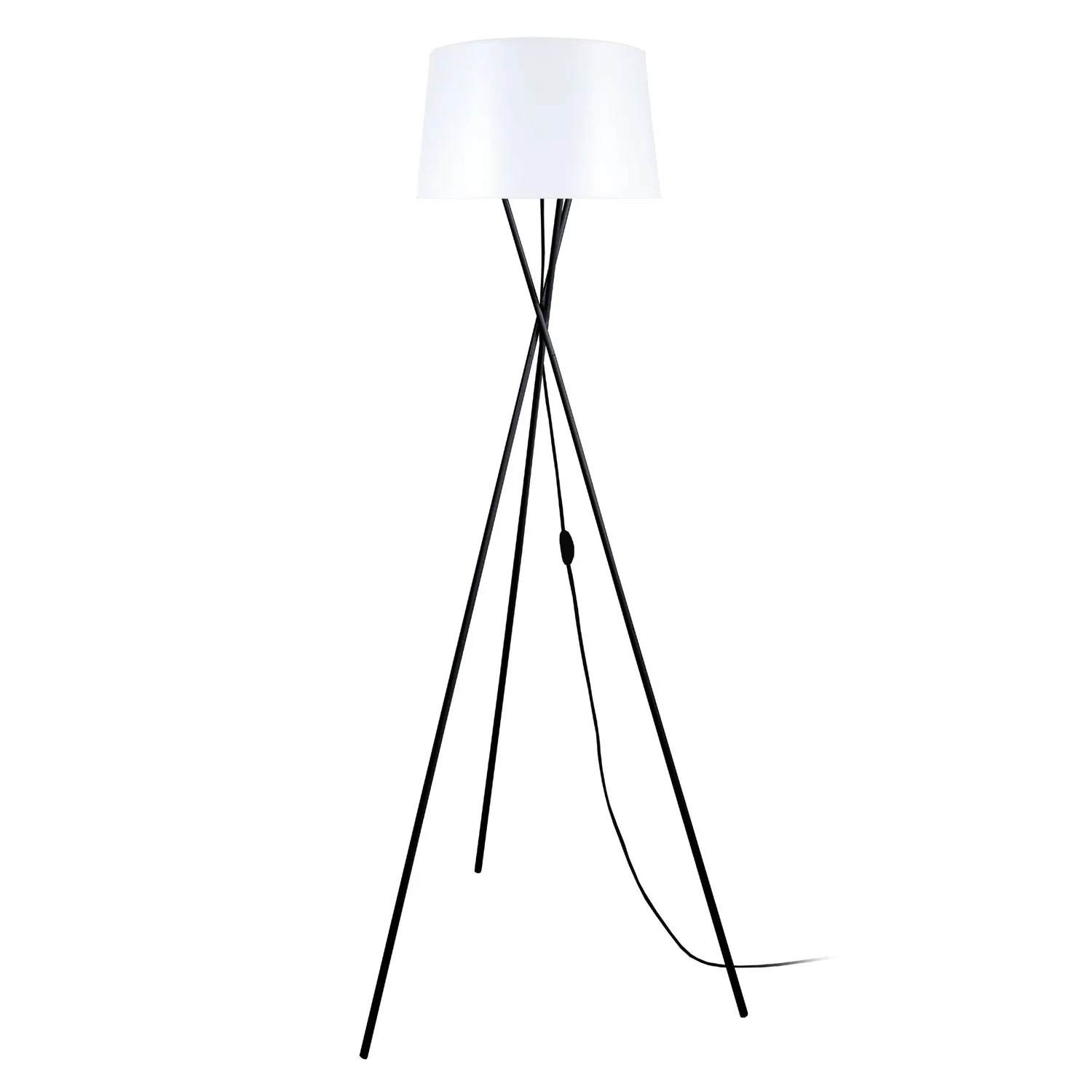 Tosel Midgard piantana treppiede metallo bianco 60x150cm
