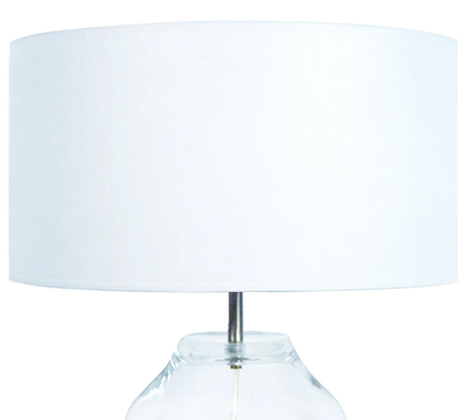 Tosel Vase lampada da tavolo vetro trasparente E27