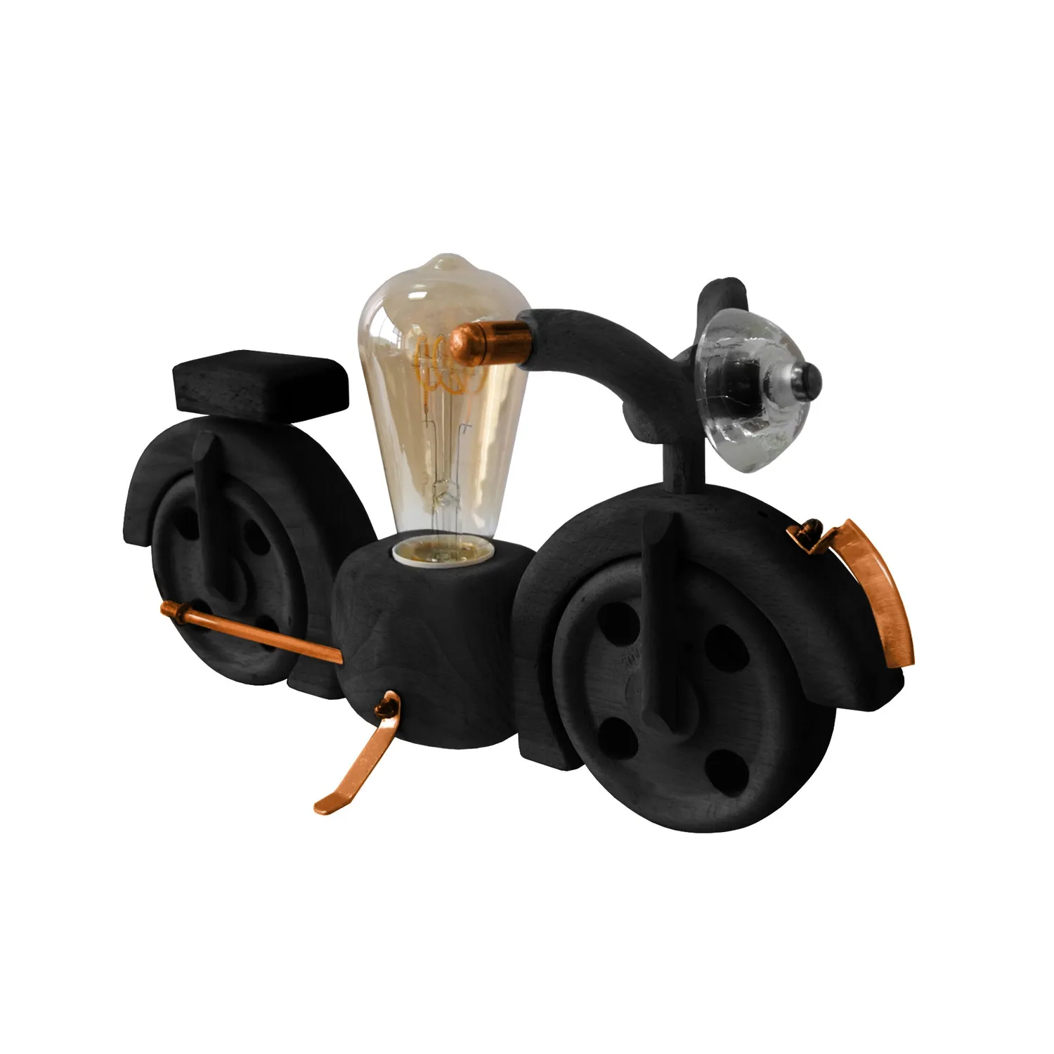 Tosel Moto lampada da comodino 7x12cm naturale cromo