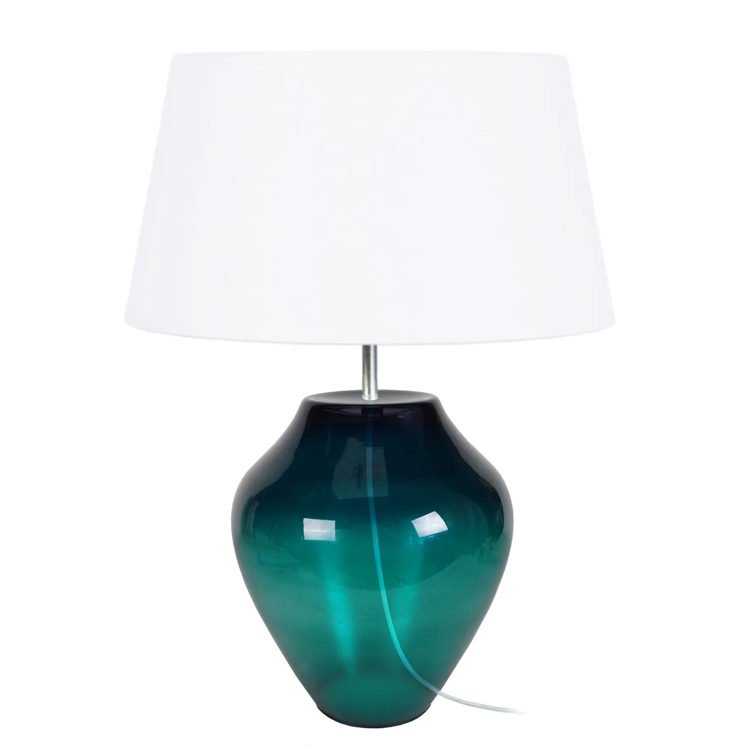 Tosel Vase lampada tavolo vetro trasparente 50cm E27