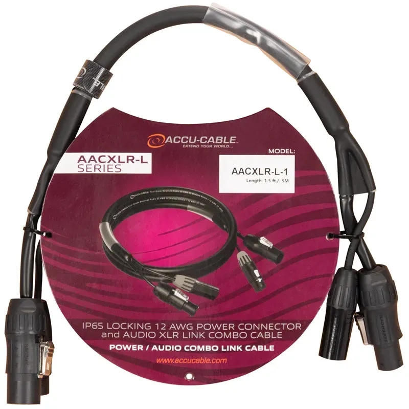 American DJ Accu Cable AACXLR-L-1 cavo XLR 0,5 m combo