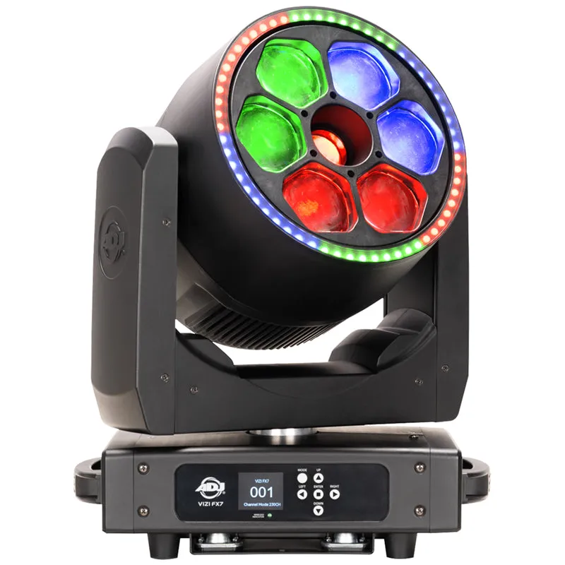American DJ Vizi FX7 testa mobile beam wash 4 effetti