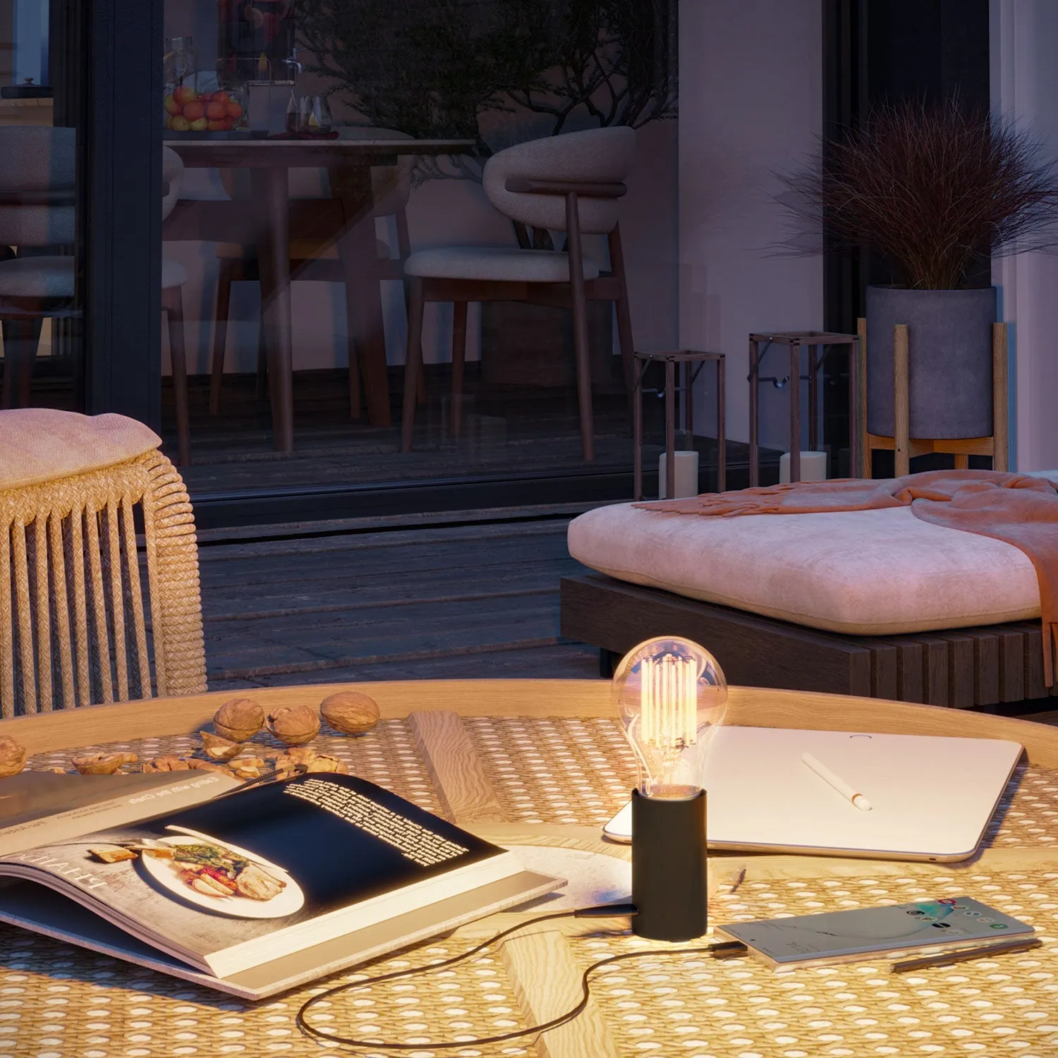 Creative Cables SI! Lampada Portatile Nera 5V USB-C