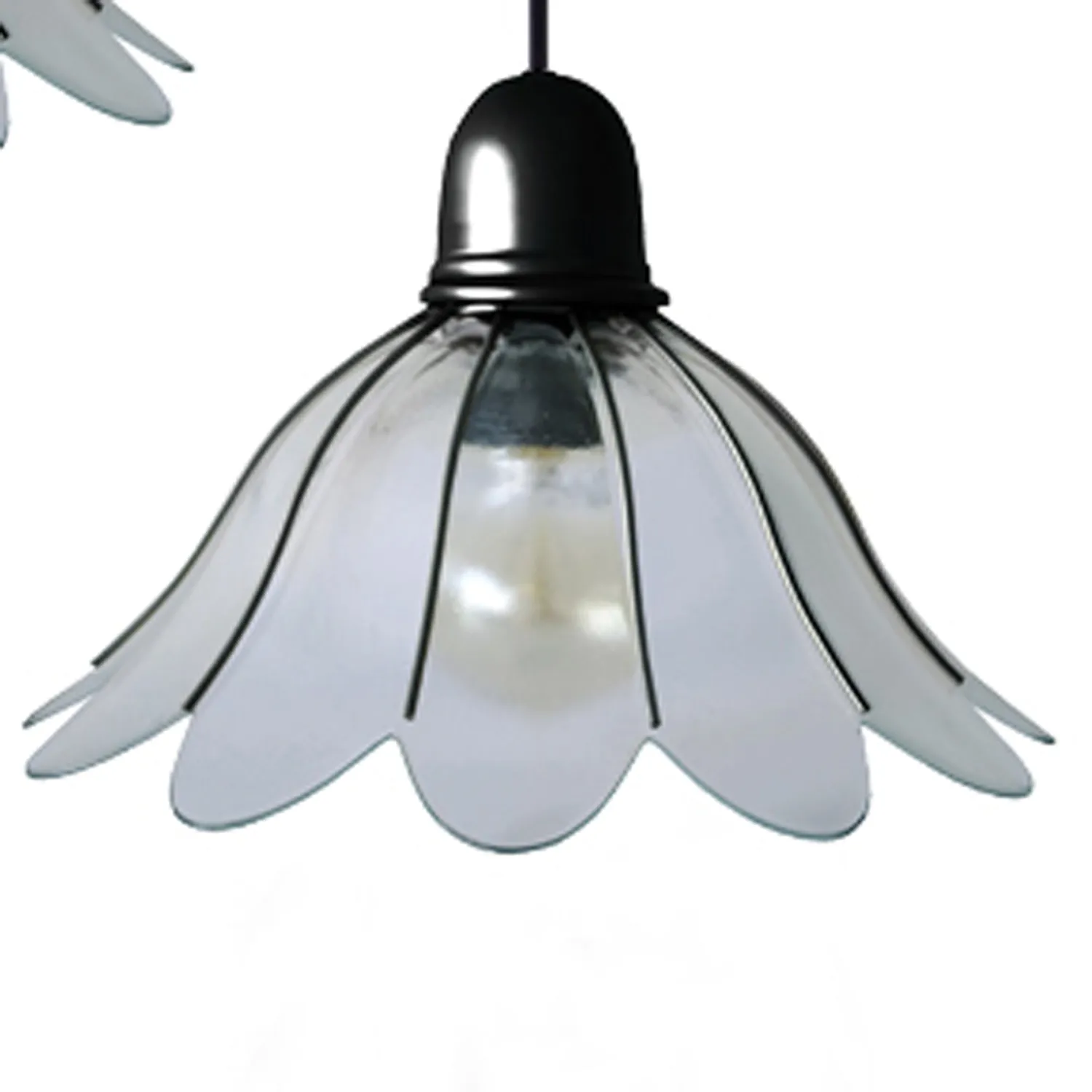 Tosel Reykjavik lampadario vetro bianco 31x100 cm 5xE27