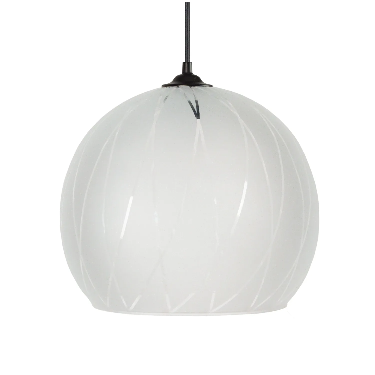 Tosel Bia sospensione globo in vetro satinata 30x100 cm