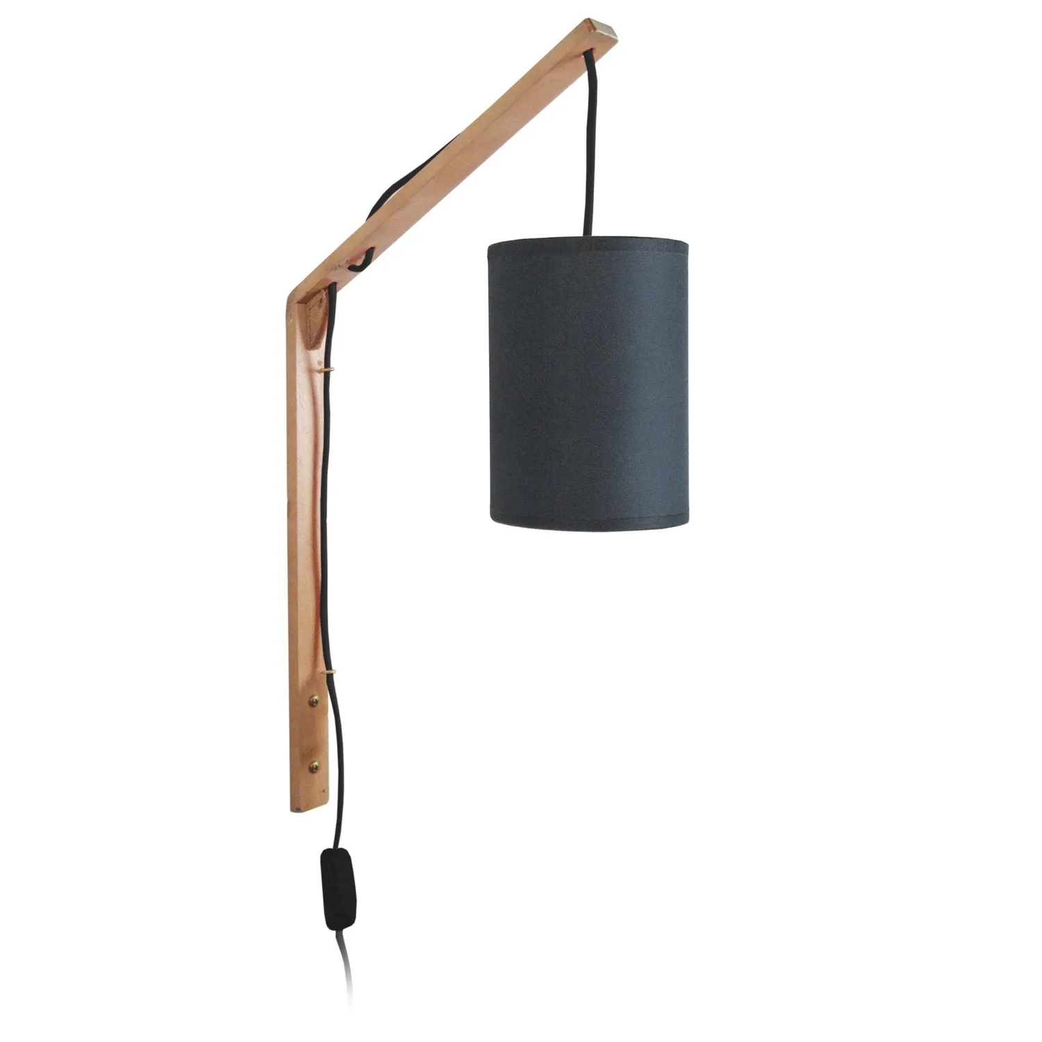 Tosel Picota applique legno naturale ecrù tessuto