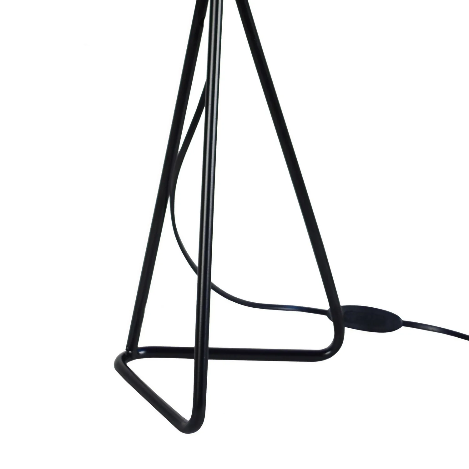 Tosel Pied Triangle lampada da tavolo nero-rame 30x54 cm