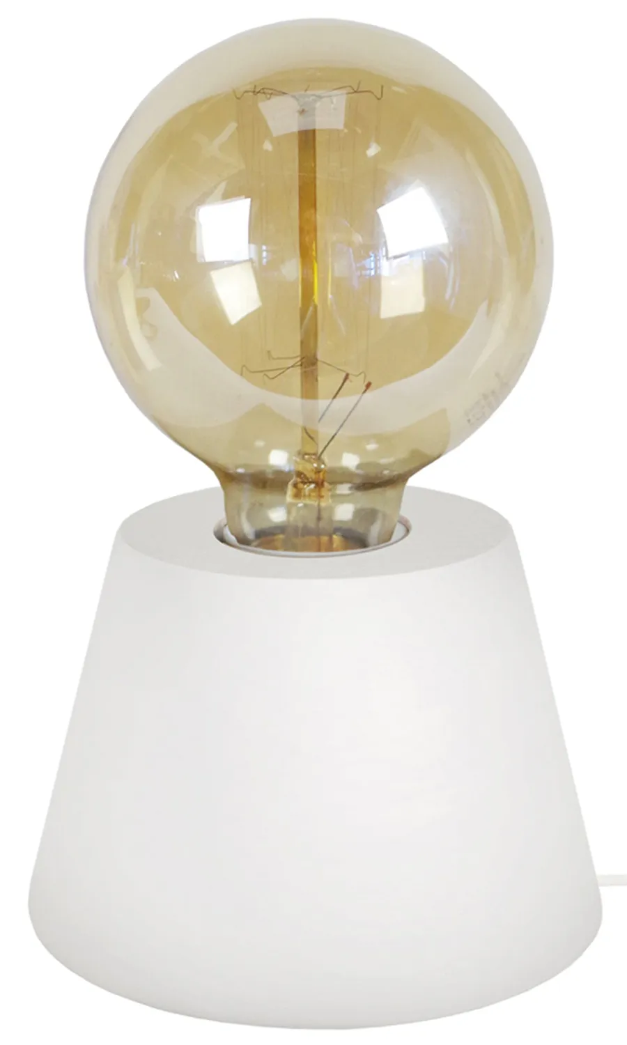 Tosel Bois Cone lampada da tavolo legno 11x18,5 cm naturale