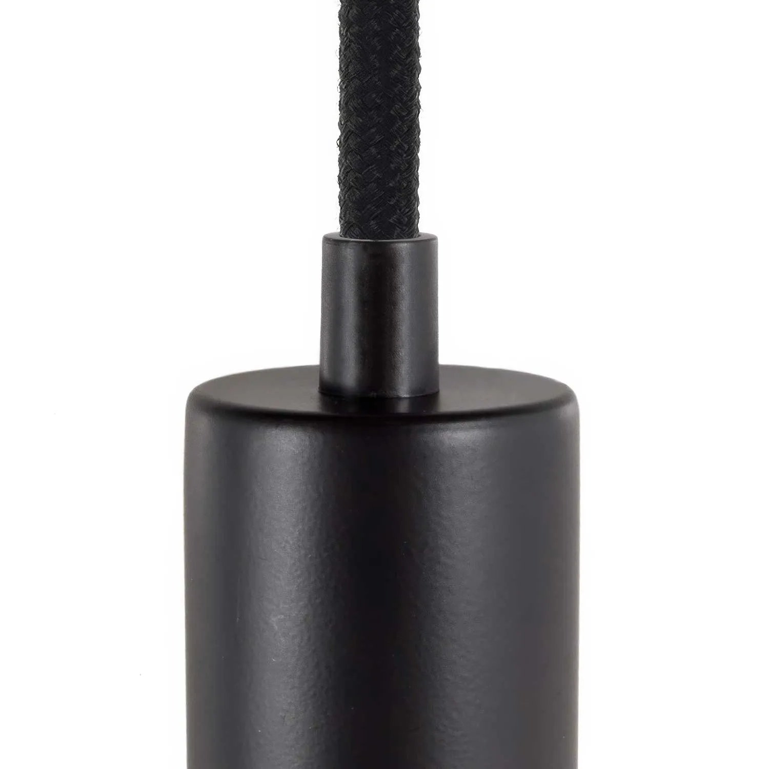 Creative Cables Pressacavo Cilindrico Nero in Plastica