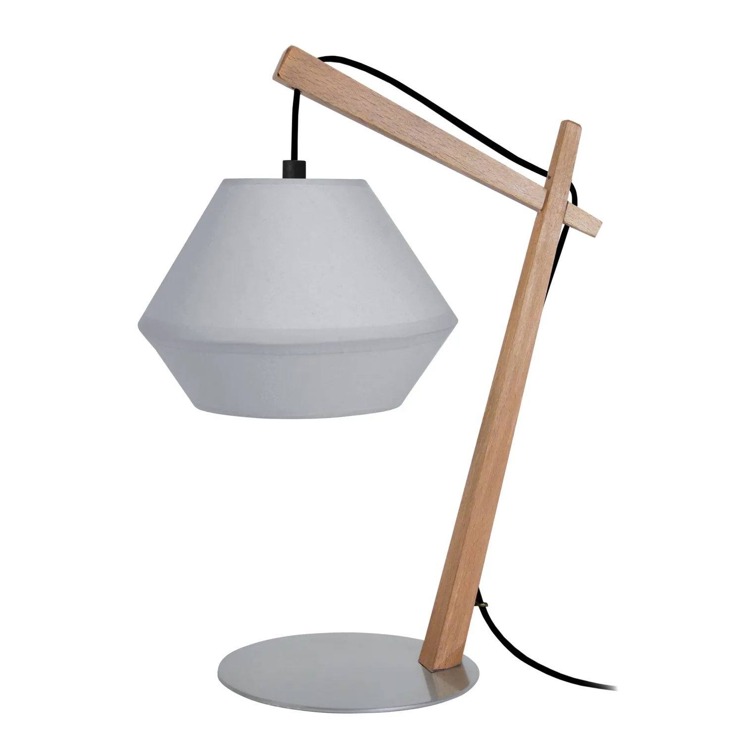 Tosel Belfort Cone lampada da tavolo arco ecru 29x35cm E14