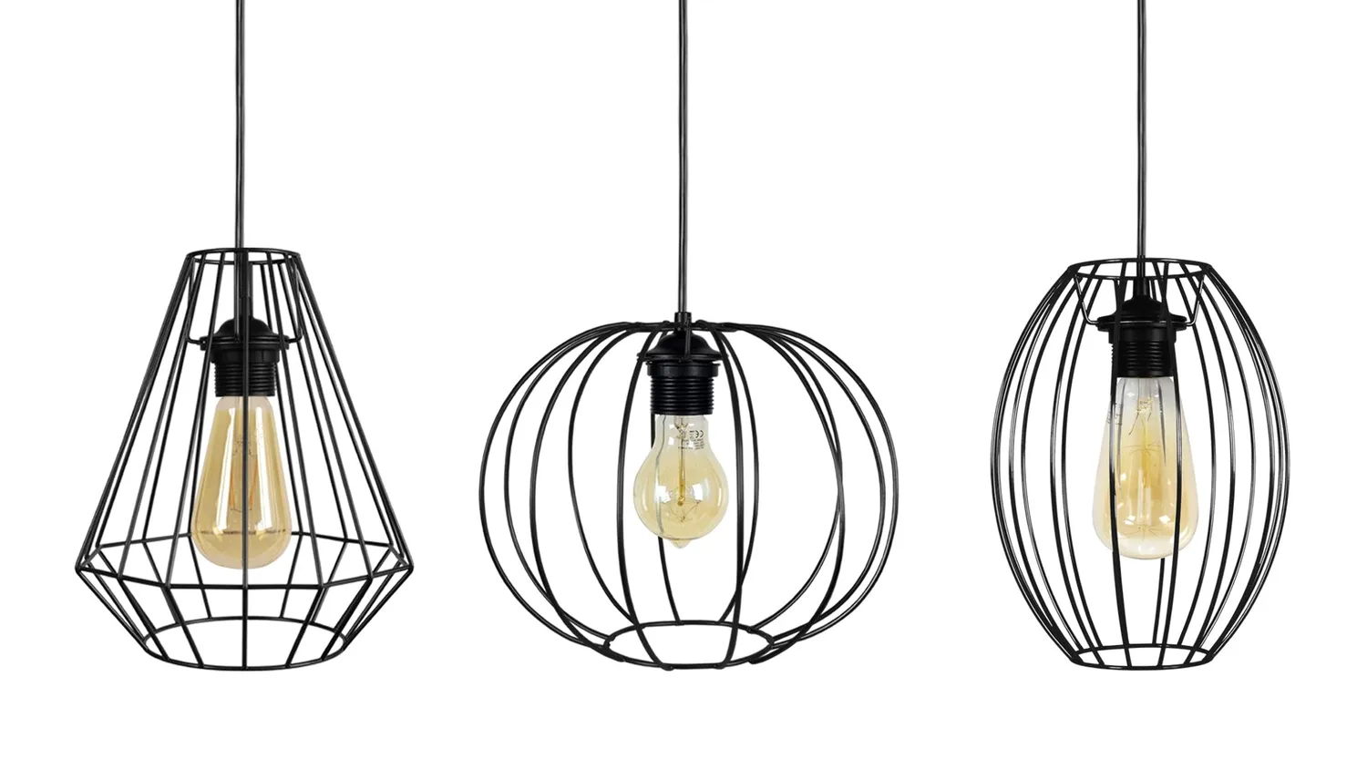 Tosel Diamond Pacentro Asolo lampadario 90 cm bianco 3 luci
