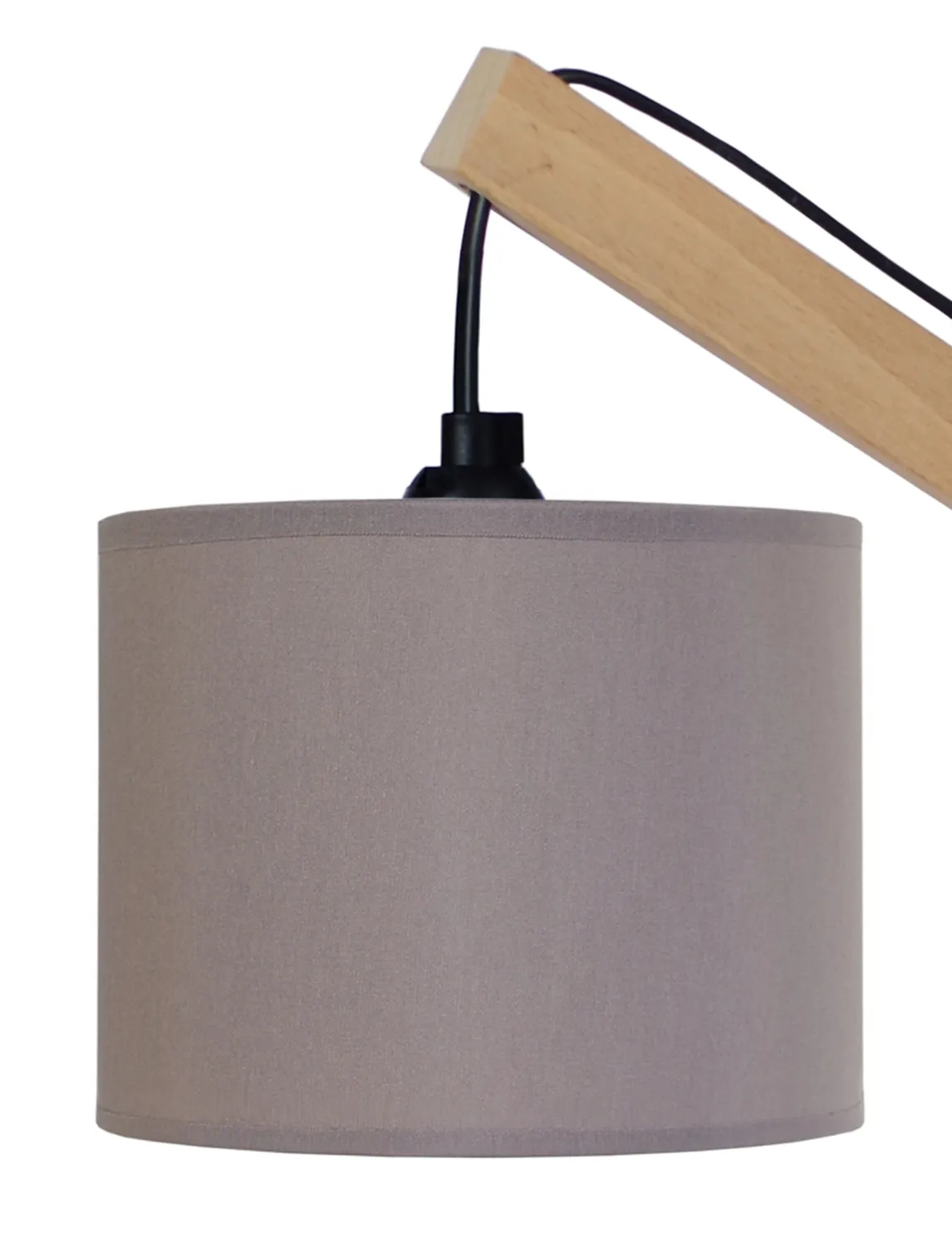Tosel Enkel lampada tavolo legno naturale ecru 50 cm