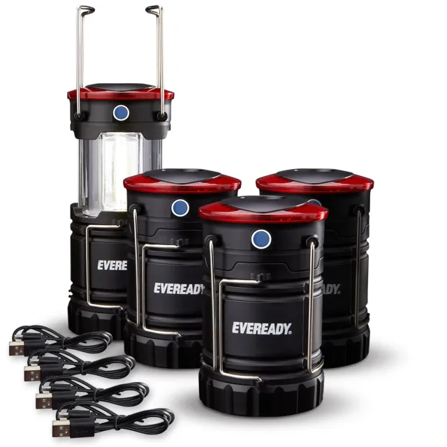 Eveready lanterna LED campeggio pieghevole 4 pezzi 300 lumen