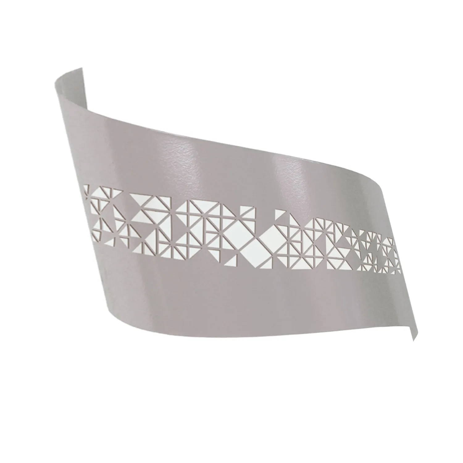 Tosel Vague Ikat Carrés applique up-down bianco avorio