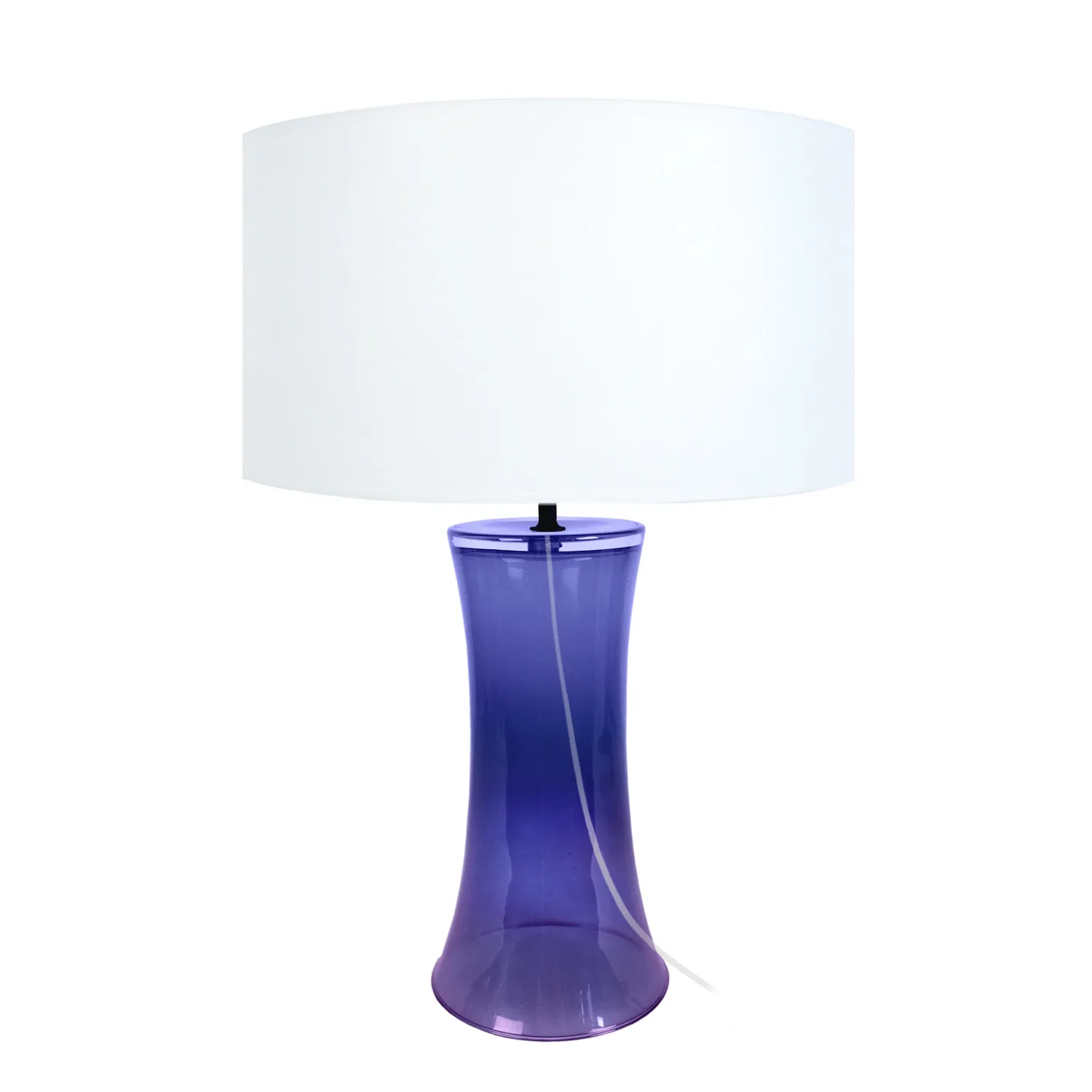 Tosel Trompeta lampada comodino vetro fumé