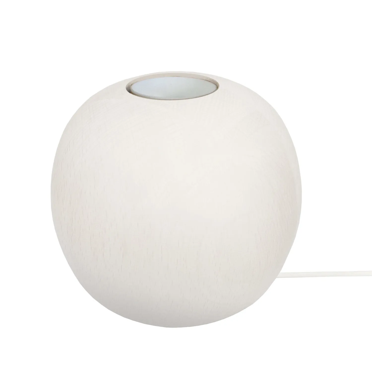 Tosel Boule base lampada comodino 11x10cm naturale legno