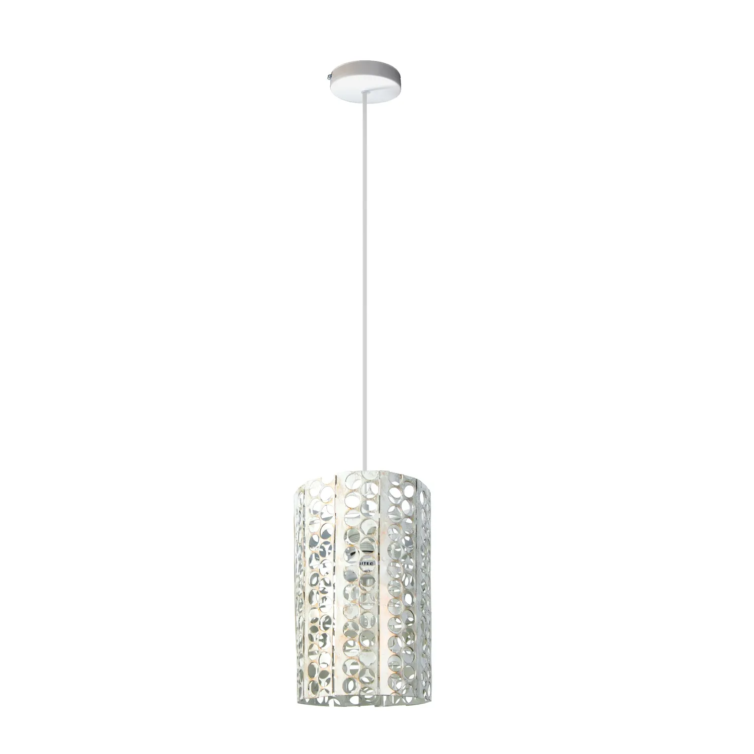 Tosel Zen sospensione cilindrica nera D18 E27
