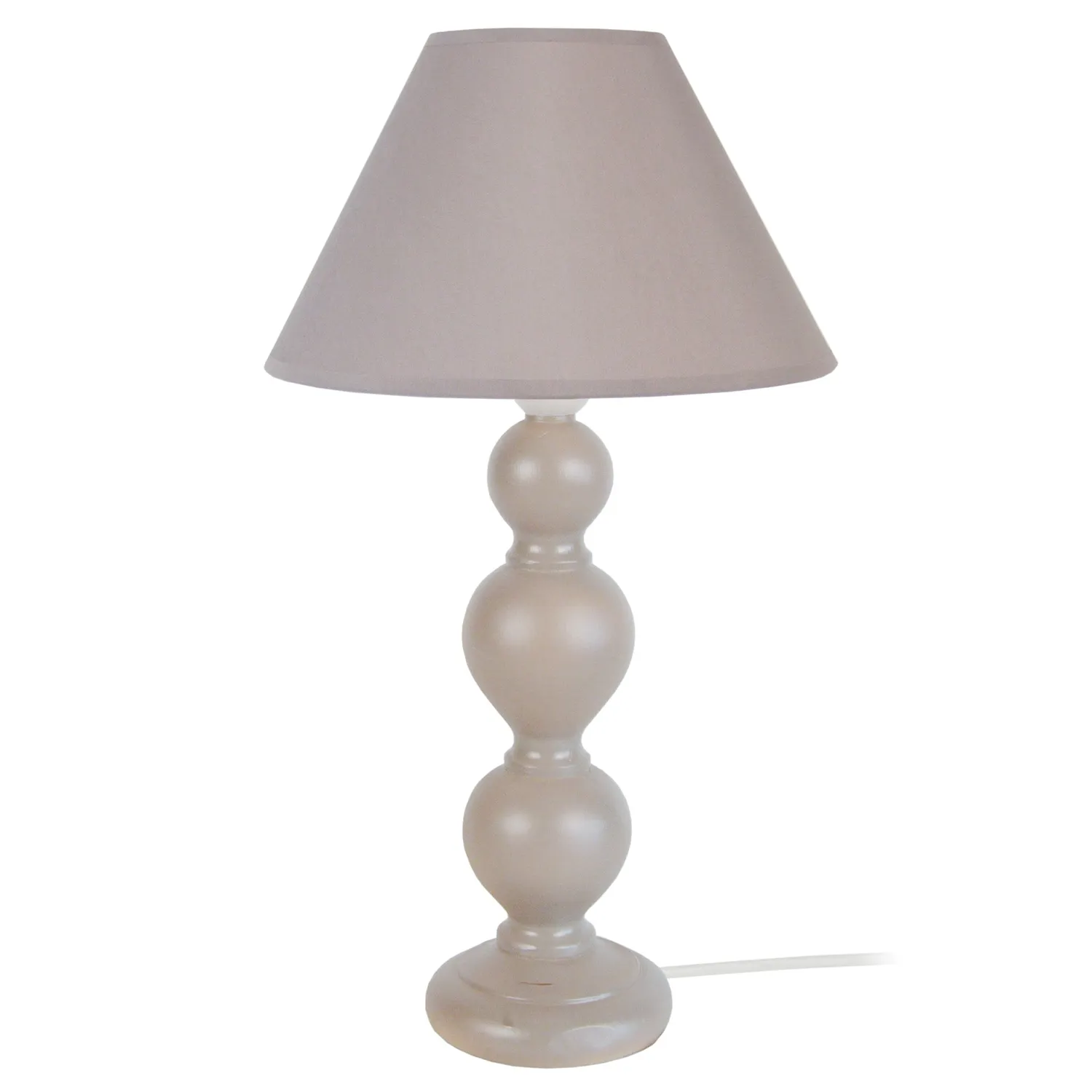 Tosel Dax lampada da tavolo colonna crema 25x44cm