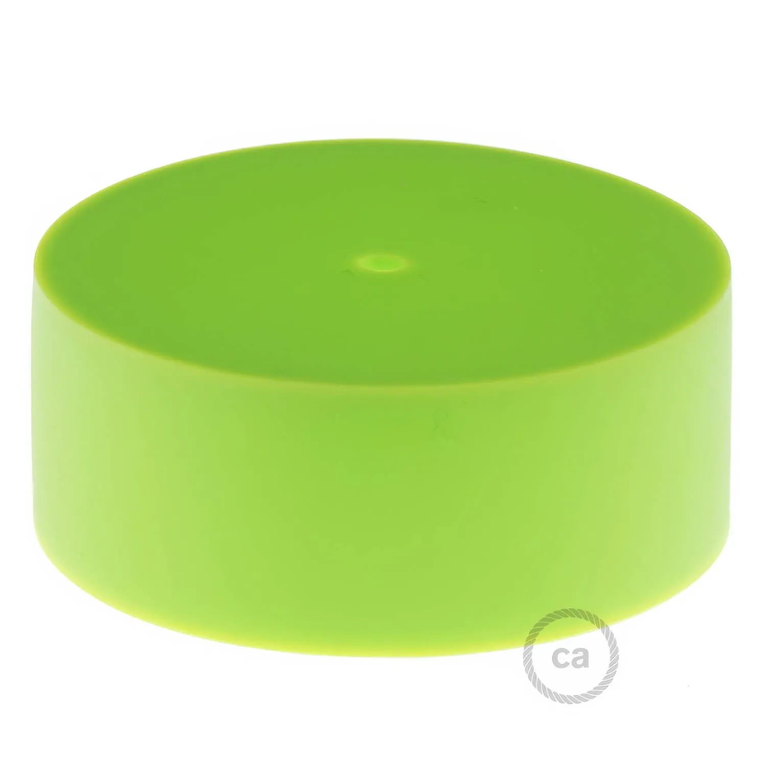 Creative Cables Rosone Cilindrico Silicone Lime verde acido