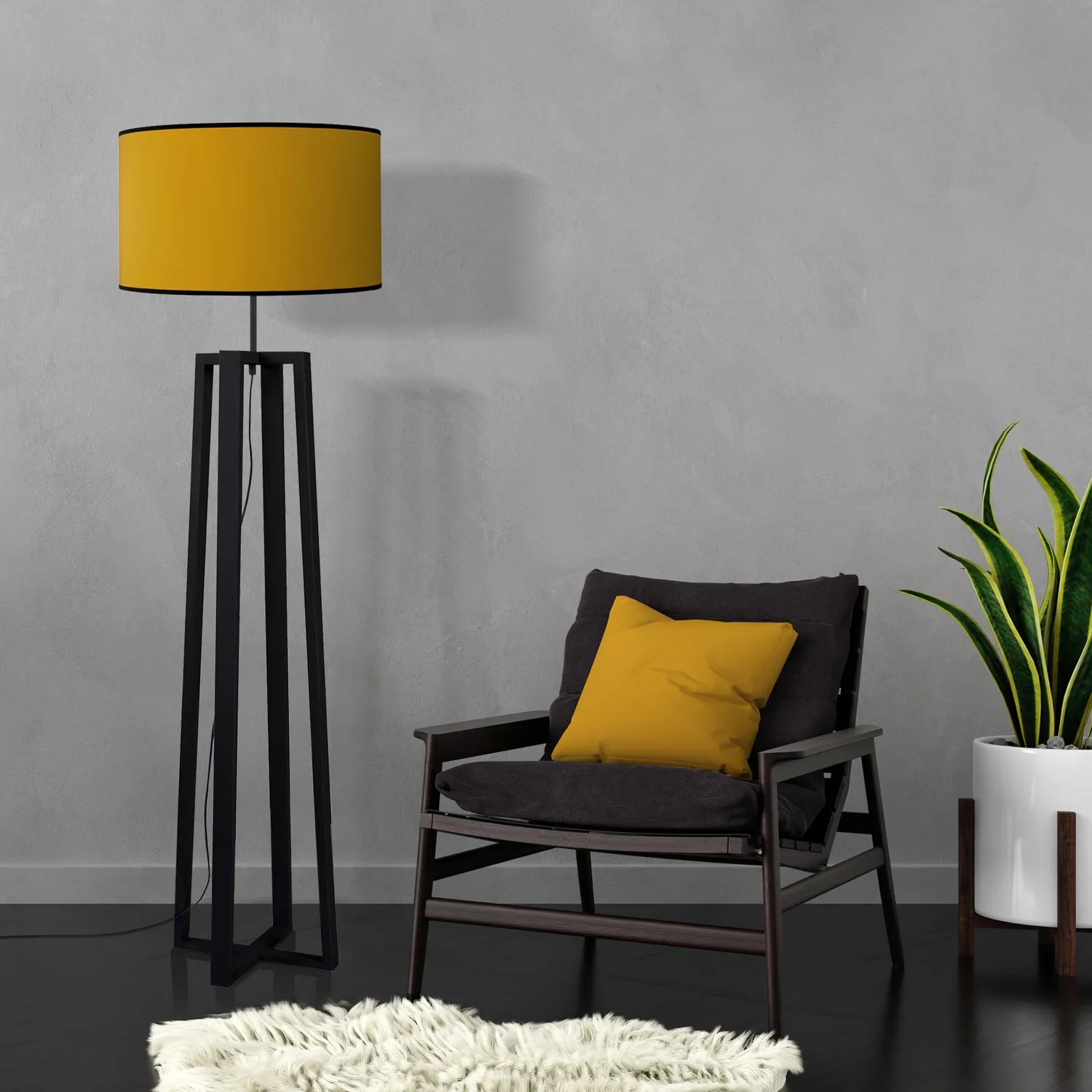 Tosel Manon N piantana nero-grigio 40x155 cm