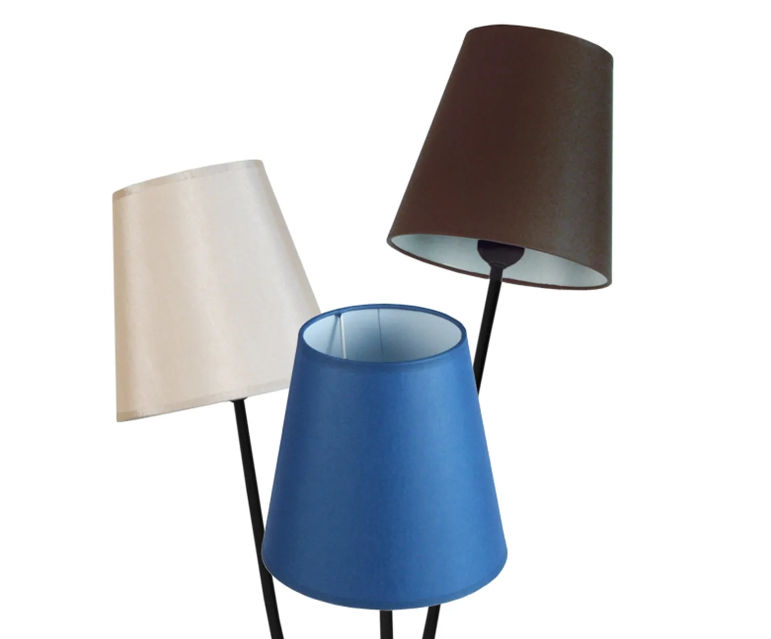 Tosel Lille piantana 3 luci marrone E14