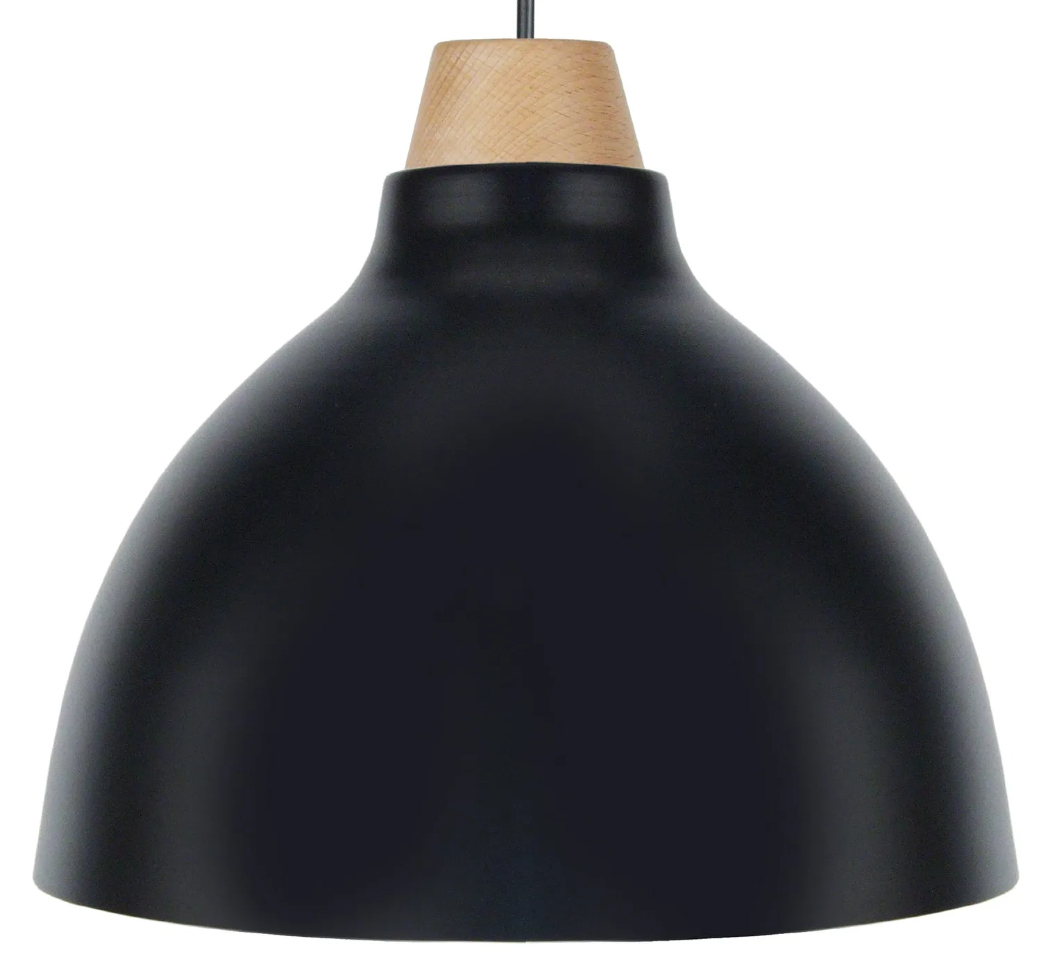 Tosel Camilla sospensione campana nera 24 cm