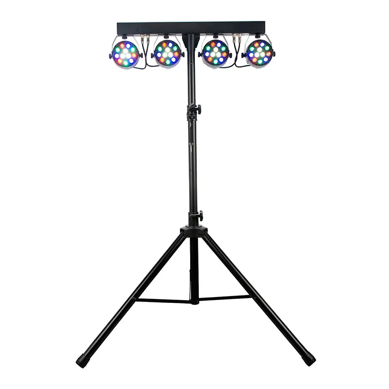 American DJ Mini Par Bar set 4 teste LED par con stativo