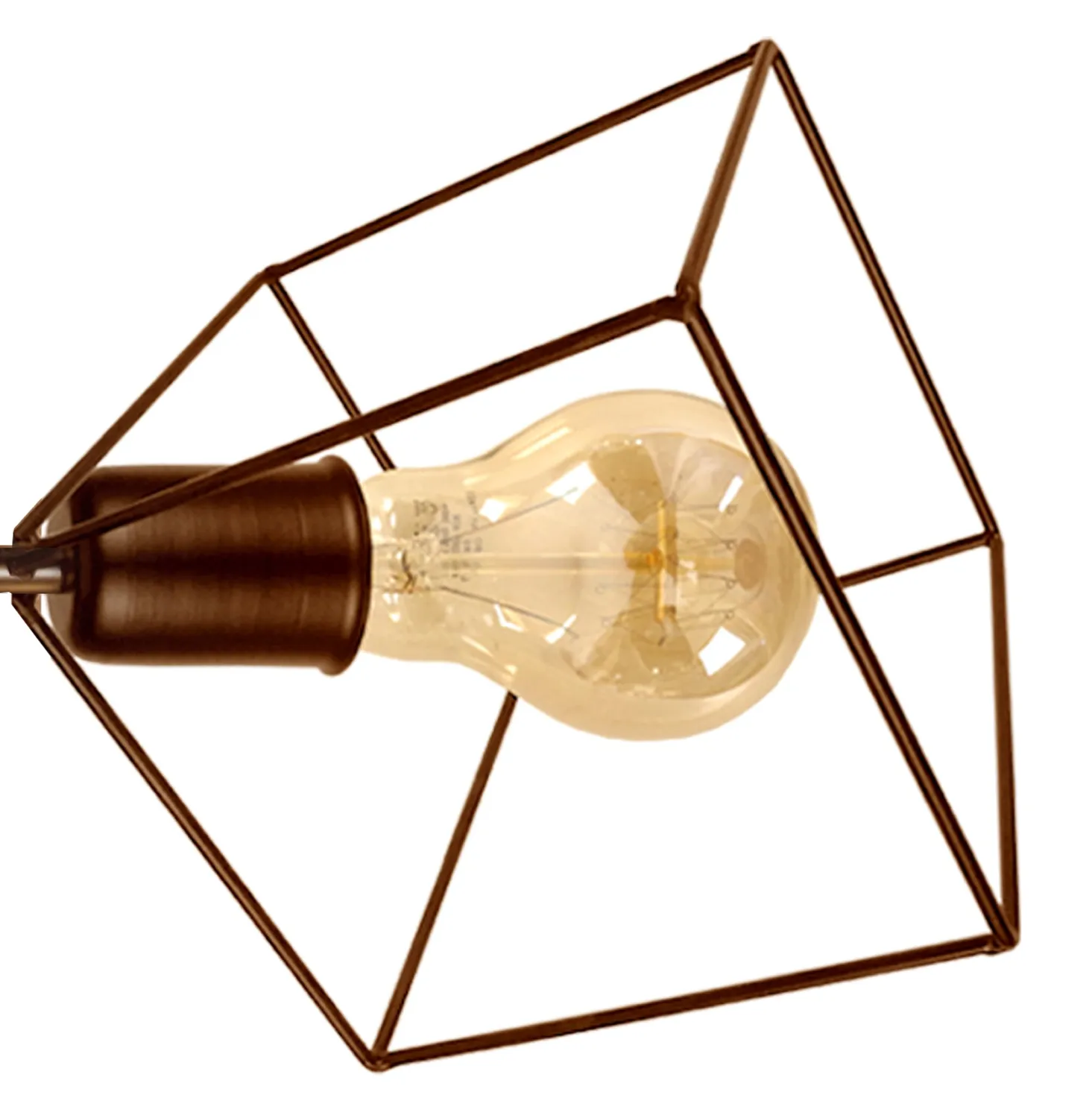 Tosel Square applique bronzo 35x37 cm filo metallo