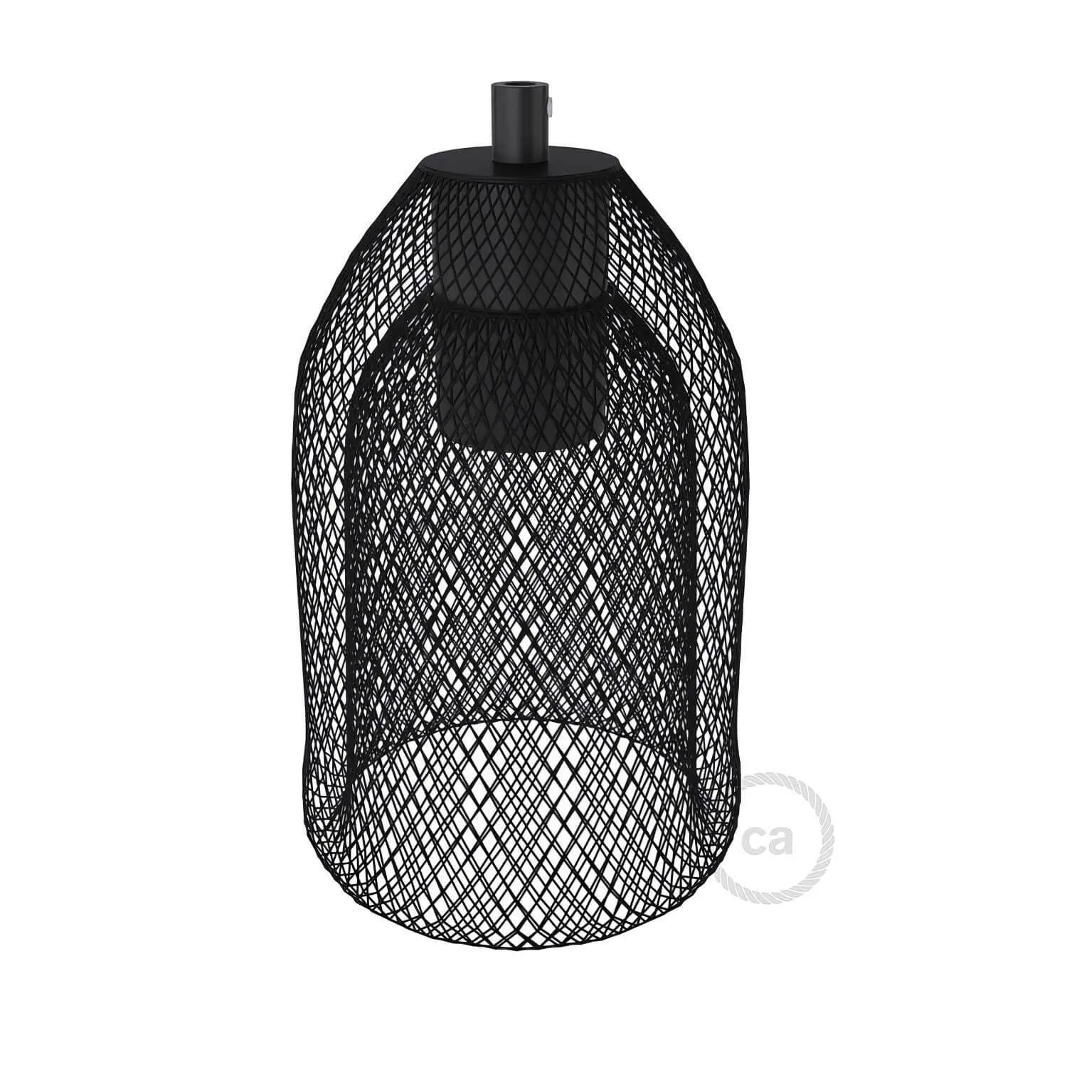 Creative Cables GhostBell gabbia metallo nero con portalampada E27