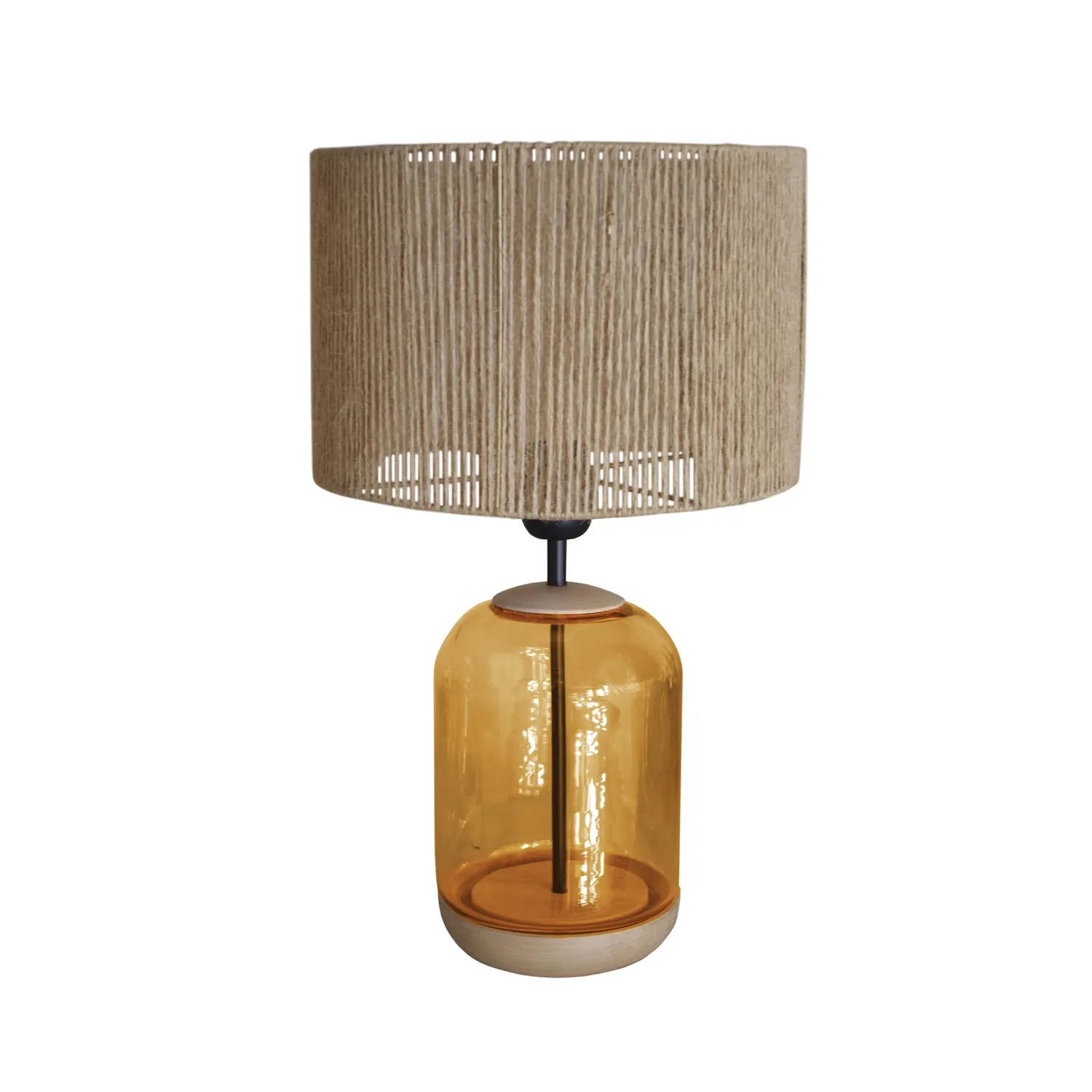 Tosel Svalbard S lampada da tavolo 41 cm juta