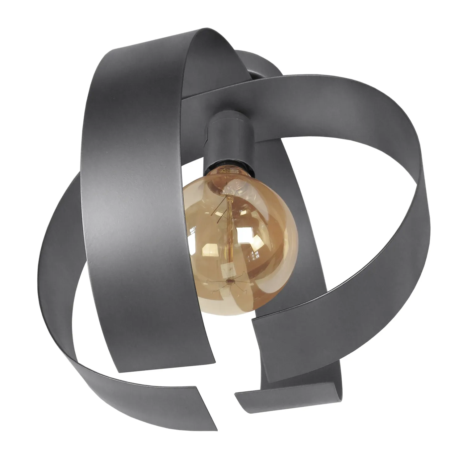 Tosel Touvois plafoniera nera metallo E27